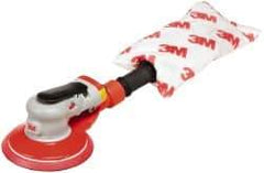 3M - 10,000 OPM, 17 CFM Air Consumption, 90 psi Air Pressure, Palm Air Orbital Sander - Round Pad, - Apex Tool & Supply