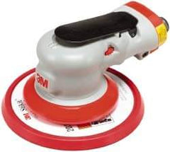 3M - 12,000 OPM, 17 CFM Air Consumption, 90 psi Air Pressure, Palm Air Orbital Sander - Round Pad, - Apex Tool & Supply