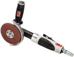 3M - 4" Wheel Diam, 12,000 RPM, Pneumatic Angle & Disc Grinder - 3/8-24 Spindle, 35 CFM - Apex Tool & Supply
