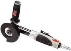 3M - 4" Wheel Diam, 18,000 RPM, Pneumatic Cutoff & Cutoff-Grinder Tool - Right Angle Handle, 3/8 NPT Inlet - Apex Tool & Supply