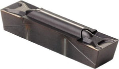 Kennametal - 312G GMN Grade KCU25, 7.94mm Cutting Width Carbide Grooving Insert - 6.25mm Max Depth of Cut, Neutral, 0.41mm Corner Radius, AlTiN Finish - Apex Tool & Supply