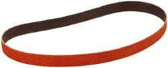 3M - 1/2" Wide x 18" OAL, 36 Grit, Ceramic Abrasive Belt - Ceramic, Very Coarse, Coated, YF Weighted Cloth Backing, Wet/Dry, Series 984F - Apex Tool & Supply