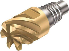 Sandvik Coromant - 316-FM Grade 1030 Carbide End Milling Tip Insert - 8 Flutes, 20mm Cutting Diam, 11mm Depth of Cut, 21.3mm Extension, 50° Helix - Apex Tool & Supply