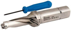 Iscar - 2.13" Max Drill Depth, 3xD, 18mm Diam, Indexable Insert Drill - 1" Shank Diam, Straight Shank - Apex Tool & Supply