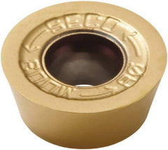 Seco - RDHW0702M0 MD03 Grade MP3000 Carbide Milling Insert - TiAlN Finish, 0.094" Thick, 0.276" Inscribed Circle - Apex Tool & Supply