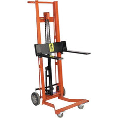 Wesco Industrial Products - 750 Lb Capacity, 40" Lift Height, Hydraulic Platform Base Manually Operated Lift - Apex Tool & Supply