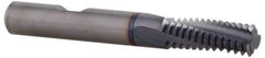 Emuge - 5/16-18 UNC, 0.242" Cutting Diam, 3 Flute, Solid Carbide Helical Flute Thread Mill - Internal Thread, 0.637" LOC, 2-1/2" OAL, 1/4" Shank Diam - Apex Tool & Supply
