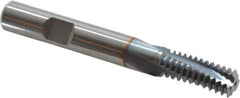 Emuge - 7/16-14 UNC, 0.354" Cutting Diam, 3 Flute, Solid Carbide Helical Flute Thread Mill - Internal Thread, 0.891" LOC, 3" OAL, 3/8" Shank Diam - Apex Tool & Supply