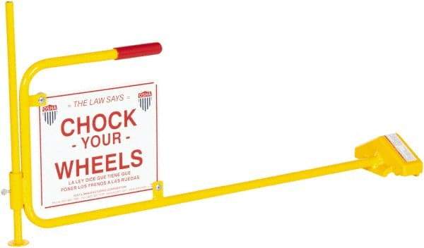 Vestil - 40-1/16" Wide x 20-1/8" High x 7-1/2" Deep, Steel Wheel Chock - Apex Tool & Supply
