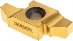 Seco - 26ER External Right Hand 2 Acme Laydown Threading Insert - Grade CP300, TiAlN/TiN Coated Carbide, 15.88mm Inscribed Circle - Apex Tool & Supply