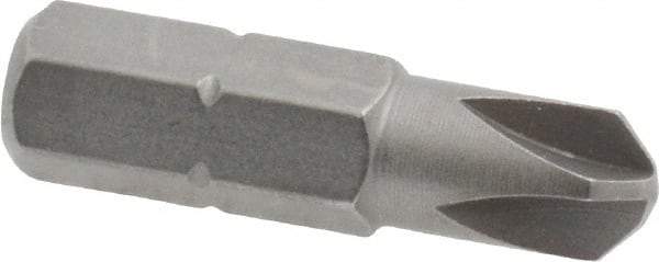 Wera - 1/4" Drive, #8 Torq-Set Mplus Screwdriver Bit - 1" OAL - Apex Tool & Supply