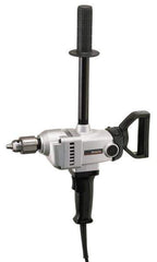 Makita - 1/2" Keyed Chuck, 500 RPM, Spade Handle Electric Drill - 9 Amps, 115 Volts, Reversible, Includes Chuck Key, Drill Chuck, Top Handle - Apex Tool & Supply