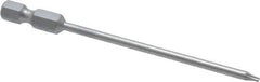 Wera - 1/4" Drive T6 Torx Screwdriver Bit - 3-1/2" OAL - Apex Tool & Supply
