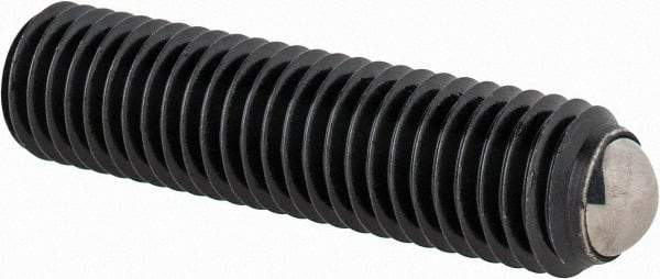 Gibraltar - 52mm OAL, Steel, Headless Rolling Ball End Clamping Screw - 6,744 Lb Max Load, 8.5mm Ball Diam - Apex Tool & Supply