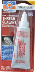Permatex - 50 mL Tube, White, Paste High Strength Threadlocker - Series 592 - Apex Tool & Supply