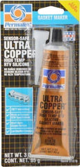 Permatex - 3 oz Gasket Maker - -65 to 700°F, Copper, Comes in Tube - Apex Tool & Supply