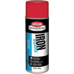 Krylon - OSHA Red, Gloss, Enamel Spray Paint - 12 to 15 Sq Ft per Can, 12 oz Container, Use on Masonry, Metal, Plaster, Plastic Foam & Wicker, Plastics, Wood - Apex Tool & Supply