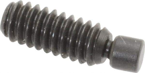 Gibraltar - 1/4-20, 3/4" OAL, Alloy Steel, Swivel Pad - Black Oxide Finish, 0.185" Pad Diam, 19/32" Thread Length, 7.5° Swivel Angle, 1/8" Hex Key - Apex Tool & Supply