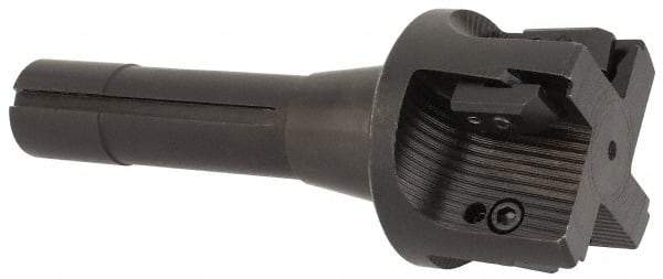 APT - 2-1/4" Cut Diam, 0.65" Max Depth of Cut, 5-7/8" OAL, Indexable Square Shoulder End Mill - TPC 32..., TPG 32., TPU 32. Inserts, R8 90° Lead Angle, Series Tri-Dex - Apex Tool & Supply