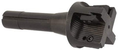 APT - 2-1/4" Cut Diam, 0.65" Max Depth of Cut, 5-7/8" OAL, Indexable Square Shoulder End Mill - TPC 32..., TPG 32., TPU 32. Inserts, R8 90° Lead Angle, Series Tri-Dex - Apex Tool & Supply