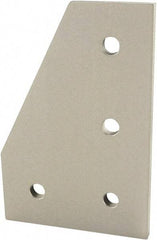 80/20 Inc. - 80mm Wide, Open Shelving Accessory/Component - Aluminum, Clear Anodized Finish, 120mm Long, Use with 40 Series & Bolt Kit 75-3422 - Apex Tool & Supply