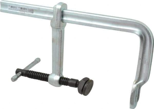 Bessey - 5-1/2" Deep Throat, 9" Max Capacity, Standard Sliding Arm Clamp - 2,660 Lb Clamping Pressure, 0.775" Spindle Diam - Apex Tool & Supply