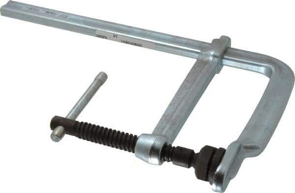 Bessey - 8" Deep Throat, 12" Max Capacity, Standard Sliding Arm Clamp - 1,770 Lb Clamping Pressure, 0.775" Spindle Diam - Apex Tool & Supply