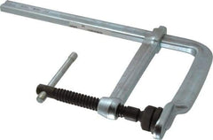 Bessey - 8" Deep Throat, 12" Max Capacity, Standard Sliding Arm Clamp - 1,770 Lb Clamping Pressure, 0.775" Spindle Diam - Apex Tool & Supply