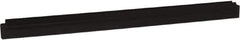 Vikan - 24" Rubber Blade Squeegee Refill - Double Edge, Black, Plastic Holder - Apex Tool & Supply