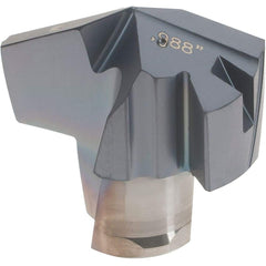 Iscar - Series ICM, 0.988" Diam Grade IC908 140° Replaceable Drill Tip - Carbide, TiAlN Finish, 25 Seat Size, Through Coolant - Apex Tool & Supply