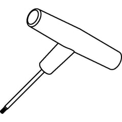 Kennametal - T15 Torx Drive, T Handle Driver for Indexable Milling - Compatible with Screws - Apex Tool & Supply