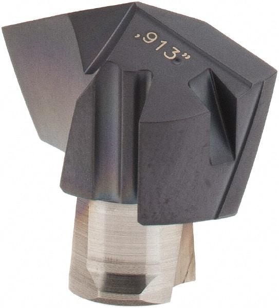 Iscar - Series ICP, 0.913" Diam Grade IC908 140° Replaceable Drill Tip - Carbide, TiAlN Finish, 23 Seat Size, Through Coolant - Apex Tool & Supply
