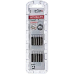 Wiha - 1/4" Drive IP40 Torx Plus Screwdriver Bit - 1" OAL, Insert Bit - Apex Tool & Supply