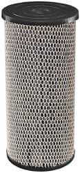 Dupont - 4" OD, 5µ, Spun-Wound Polypropylene & Universal Heavy Duty Carbon Wrap 2 Phase Cartridge Filter - 10" Long, Reduces Sediments, Tastes, Odors & Chlorine - Apex Tool & Supply