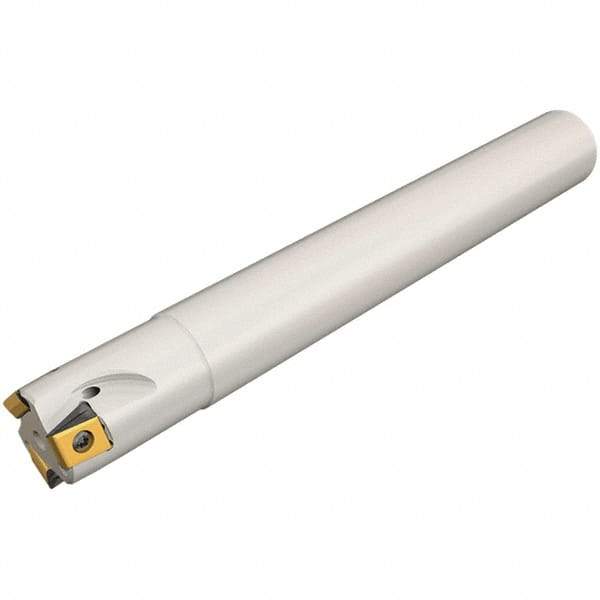 Iscar - 50mm Cut Diam, 12.5mm Max Depth of Cut, 32mm Shank Diam, 130mm OAL, Indexable Square Shoulder Helical End Mill - T490 LN.T 13.. Inserts, Cylindrical Shank, 90° Lead Angle, Through Coolant, Series Helitang - Apex Tool & Supply