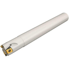 Iscar - 50mm Cut Diam, 12.5mm Max Depth of Cut, 32mm Shank Diam, 130mm OAL, Indexable Square Shoulder Helical End Mill - T490 LN.T 13.. Inserts, Cylindrical Shank, 90° Lead Angle, Through Coolant, Series Helitang - Apex Tool & Supply