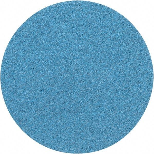 Porter-Cable - 5" Diam, 60 Grit Zirconia Alumina Adhesive PSA Disc - Medium Grade, Tan, C Weighted Backing, Flexible, 13,000 Max RPM - Apex Tool & Supply