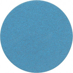 Porter-Cable - 5" Diam, 60 Grit Zirconia Alumina Adhesive PSA Disc - Medium Grade, Tan, C Weighted Backing, Flexible, 13,000 Max RPM - Apex Tool & Supply