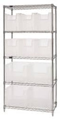 Quantum Storage - 10 Bin Giant Stack Container with Wire Shelving - Apex Tool & Supply