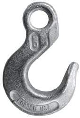 CM - Chain Grade 100, 15,000 Lbs. Load Limit Eye Sling Hook - 1.78 Inch Hook Throat, 5.69 Inch Reach, 1.13 Inch Eye Inside Diameter, 1/2 Inch Chain Diameter, 8.16 Inch Overall Length, 3/4 Inch Eye Thickness - Apex Tool & Supply