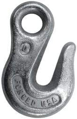 CM - 13,000 Lb Capacity, Chain Grade 43, Steel Eye Hook - 0.83" Hook Throat, 4-1/4" Reach, 1.16" Eye ID, 5/8" Chain Diam, 6.95" OAL, Heat Treated - Apex Tool & Supply