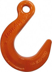 CM - Chain Grade 100, 35,300 Lbs. Load Limit Eye Foundry Hook - 2-1/2 Inch Hook Throat, 7.81 Inch Reach, 1-1/2 Inch Eye Inside Diameter, 3/4 Inch Chain Diameter, 11.38 Inch Overall Length, 1 Inch Eye Thickness - Apex Tool & Supply