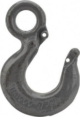 CM - Chain Grade 100, 22,600 Lbs. Load Limit Eye Rigging Hook - 1.78 Inch Hook Throat, 7.31 Inch Reach, 2 Inch Eye Inside Diameter, 5/8 Inch Chain Diameter, 10.07 Inch Overall Length, 0.94 Inch Eye Thickness - Apex Tool & Supply