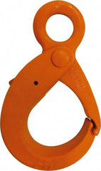 CM - Chain Grade 100, 4,300 Lbs. Load Limit Eye Latchlok Hook - 1.64 Inch Hook Throat, 5.37 Inch Reach, 1.09 Inch Eye Inside Diameter, 9/32 Inch Chain Diameter, 6-1/4 Inch Overall Length, 0.44 Inch Eye Thickness - Apex Tool & Supply