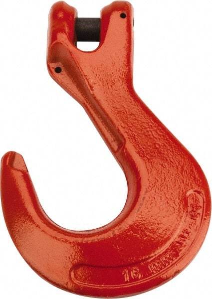 CM - 5/8 Inch Chain Diameter, Grade 100 Clevis Hook - 22,600 Lbs. Load Capacity, 0.71 Inch Inside Diameter, 3/4 Inch Pin Diameter, 1.69 Inch Hook Throat, 8.43 Inch Overall Length, 6.2 Inch Hook Width - Apex Tool & Supply