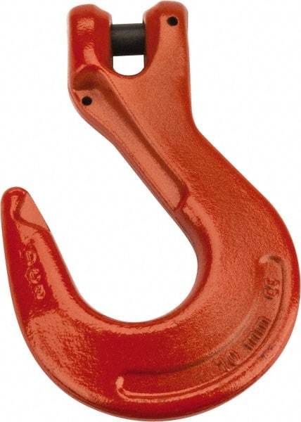 CM - 3/8 Inch Chain Diameter, Grade 100 Clevis Hook - 8,800 Lbs. Load Capacity, 0.47 Inch Inside Diameter, 0.51 Inch Pin Diameter, 1.06 Inch Hook Throat, 6.53 Inch Overall Length, 4.38 Inch Hook Width - Apex Tool & Supply