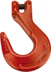 CM - 3/8 Inch Chain Diameter, Grade 100 Clevis Hook - 8,800 Lbs. Load Capacity, 0.47 Inch Inside Diameter, 0.51 Inch Pin Diameter, 1.06 Inch Hook Throat, 6.53 Inch Overall Length, 4.38 Inch Hook Width - Apex Tool & Supply