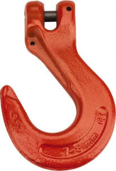 CM - 9/32 Inch Chain Diameter, Grade 100 Clevis Hook - 4,300 Lbs. Load Capacity, 0.38 Inch Inside Diameter, 0.36 Inch Pin Diameter, 0.83 Inch Hook Throat, 5.23 Inch Overall Length, 3.53 Inch Hook Width - Apex Tool & Supply