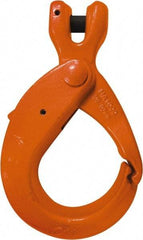 CM - 3/8 Inch Chain Diameter, Grade 100 Clevis Hook - 8,800 Lbs. Load Capacity, 0.47 Inch Inside Diameter, 0.51 Inch Pin Diameter, 2.27 Inch Hook Throat, 6.92 Inch Overall Length, 4.76 Inch Hook Width - Apex Tool & Supply