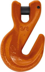 CM - 5/8 Inch Chain Diameter, Grade 100 Clevis Hook - 22,600 Lbs. Load Capacity, 0.79 Inch Inside Diameter, 3/4 Inch Pin Diameter, 0.79 Inch Hook Throat, 6.54 Inch Overall Length, 4.18 Inch Hook Width - Apex Tool & Supply